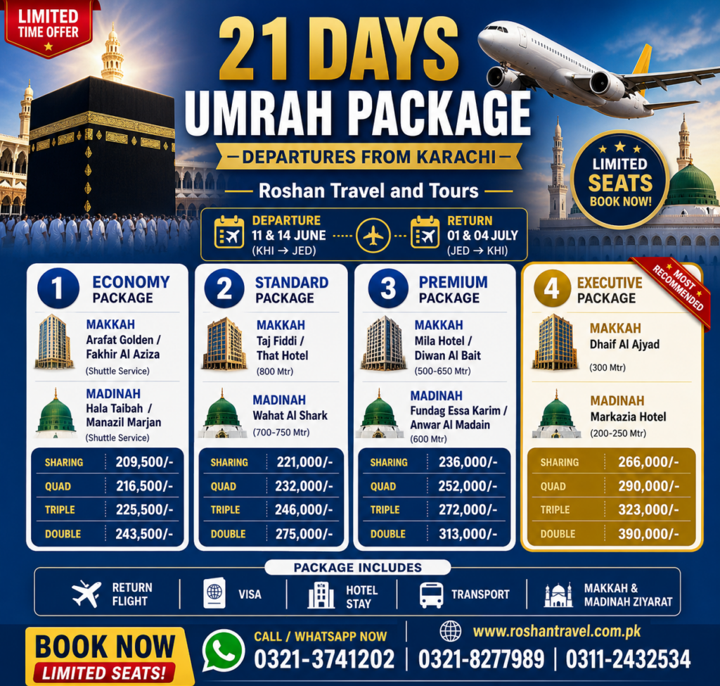 Special Umrah Package from Karachi